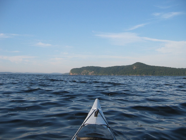 View from craig mcinroy's kayak on the Kennebecasis River